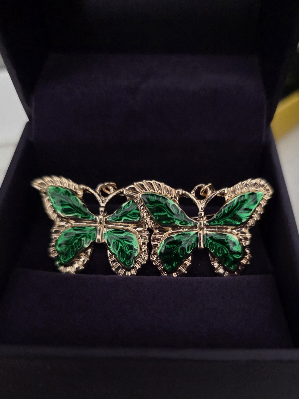 Green Butterfly Dangle Earrings - Women Jewelry